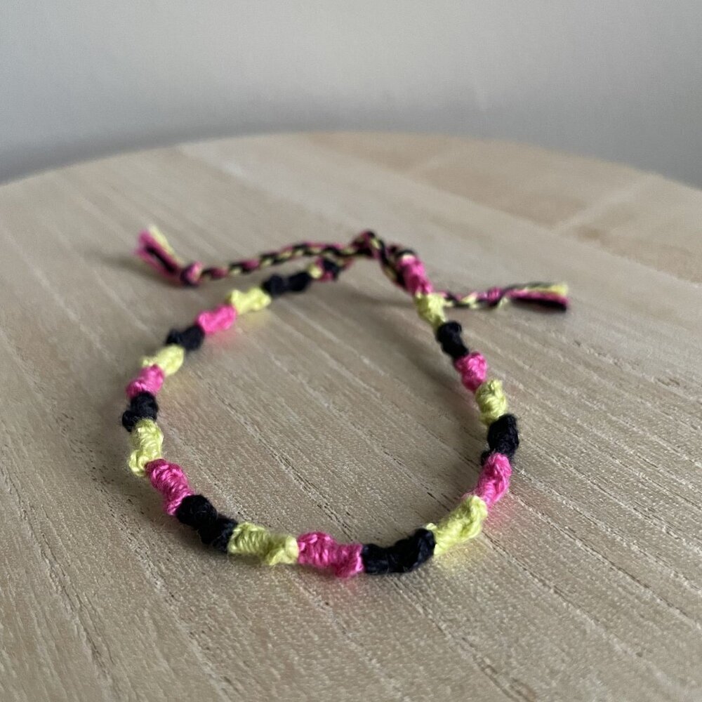 Kylie Bracelet, anklet, trendy, comfortable, tie, embroidery thread, woven, gift